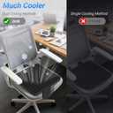 Cooling Gel Seat Cushion with 12V Power Fan, 4D Air Fiber Support Pad for Office Chair, Car Seat, Gaming, Wheelchair  3-Speed Turbo Airflow, Breathable & Non-Slip Design