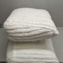 Headboard Pillow Queen, Triangular Wedge Pillow Headboard Queen, Cushion Headboards Reading Pillows, Backrest Pillows for Sitting in Bed or Working with Removable Cover, Beige (White)