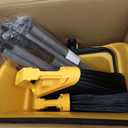 Commercial Broom and Dustpan Set, Jumbo Lobby Debris Dustpan (14inch*14inch), Heavy Duty Broom (14inch Width),for Indoor and Outdoor Cleaning,2 Sets, Yellow
