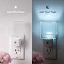 DEWENWILS Night Lights Plug into Wall, Plug in LED Night Lights with Dusk to Dawn Sensor, Cool White Nightlight for Bathroom, Hallway, Kitchen, Frosted Acrylic Shade, 4 Pack