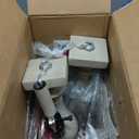 BOBOMOMO 27" Table Lamp with USB C+A Charging Ports Set of 2 Antique Nightstand Lamp for Bedroom Living Room Farmhouse Office Retro Rustic Resin Bedside Desk Lamps Washed White