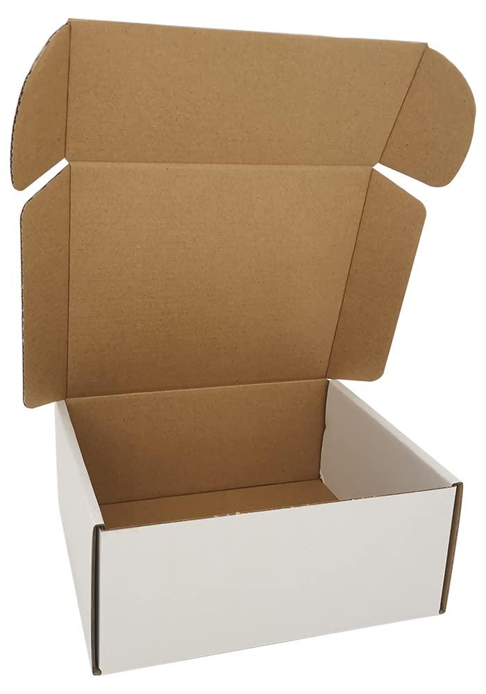 ROTCH 200 Pack 7x6x3'' Small Shipping Boxes, White, Cardboard Corrugated Mailers (M763-200-W)
