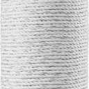 VEVOR Electric Fence Wire, 656Ft 200M Portable Polywire, 1/4" Diameter 6 Stainless Steel Strands for Reliable Conductivity and UV, Rust Resistance, Fencing Rope Line for Horse, Cattle, Livestock