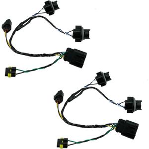 2pcs Headlight Wiring Harness Compatible with 2008-2014 Chevrolet Silverado 1500 2500HD 3500HD Replace 645-745 15841609 25962806