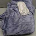 Electric Blanket Full Size Heated Blanket 72''X84'', Purple Heating Blanket Ultra Warm Flannel Electric Heating Blanket with 5 Heat Settings & 10 Hours Auto-Off, Ideal for Grandma Gifts(Lavender)