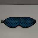 LitBear Breathable Sleep Mask, 3D Eye Mak Sleep for Side Sleepers Women Men, Light Blocking Sleeping Mask with Adjustable Strap, Soft Lightweight Eye Cover for Travel, Night Work, Nap, Office  Blue