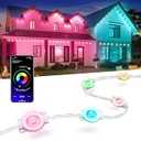 Nexillumi 300ft Permanent Outdoor Lights for House, 2025 New Smart RGB Christmas Lights Outdoor with APP Remote Control, IP67 Waterproof Eternity Eaves Lighting for Halloween Christmas Decorations