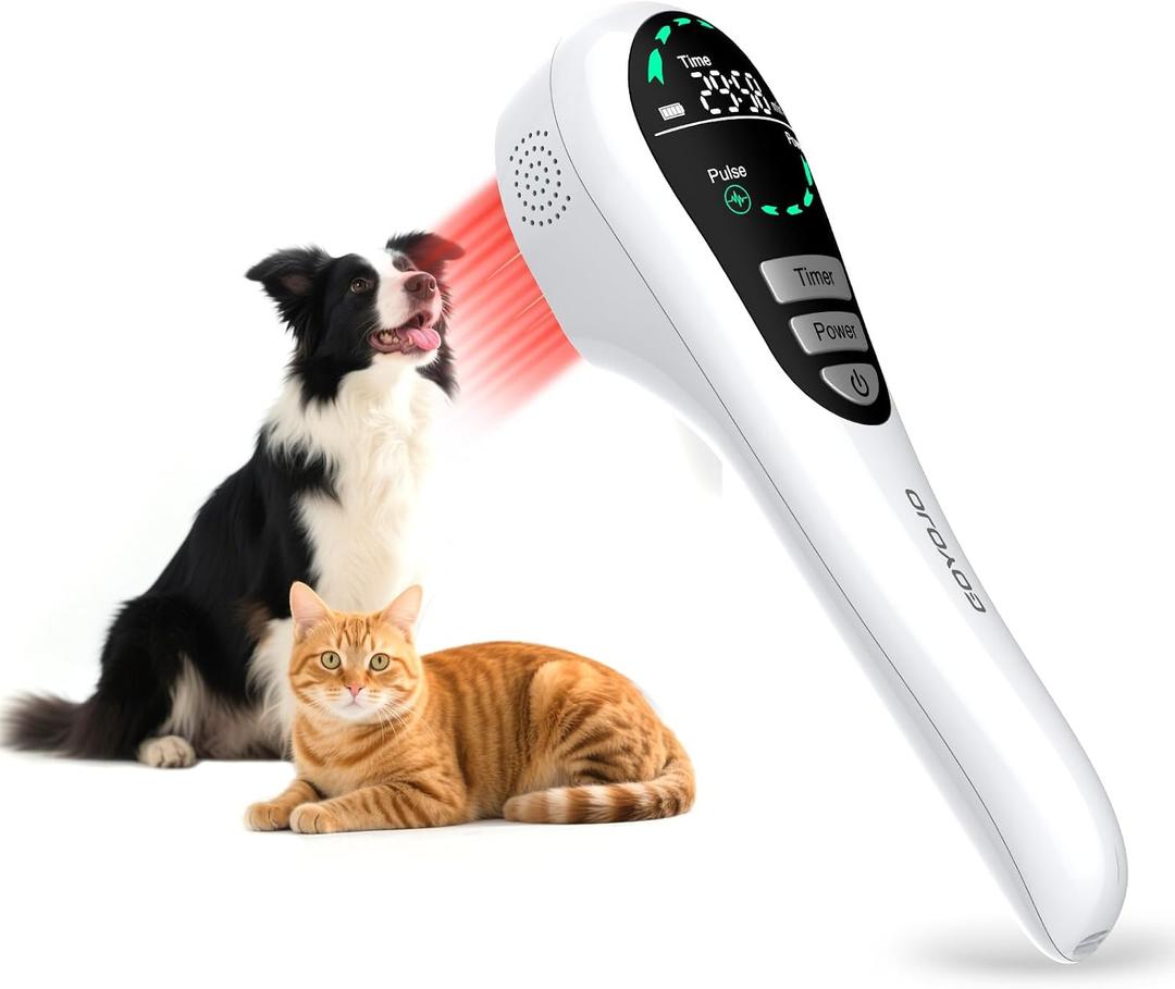 GOYOJO Cold Laser Therapy for Dogs Red Light Device with Stand, 650nm*14, 808nm*4 & 980nm*2 Red & Infrared Light for Joint Support, Mobility & Skin Wellness in Pets