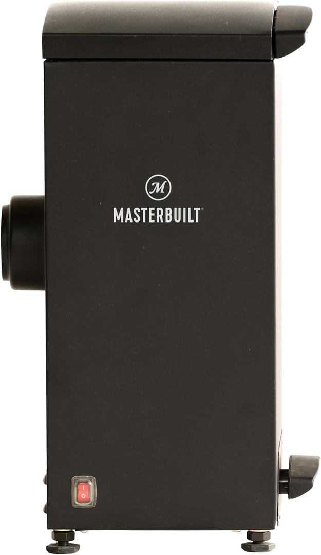 Masterbuilt Slow and Cold Smoker Accessory Attachment With Removable Ash Tray for Masterbuilt Vertical BBQ Smokers in Black, 10" x 10" x 18", Model MB20100112