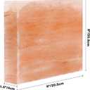 Himalayan Salt Block Cooking Plate, Square Easy Salt Slab and Grilling Stone for Grilling, Cooking, Serving and Cutting, 8"x8"x1.5"