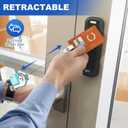 3 x Silly Goose Blue Badge Reel with Swivel Alligator Clip ID Badge Holder Funny Glitter Badge Reel Retractable Clip for RN LPN CNA Nurse Doctor Assistant Medical Staff