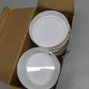 AOZITA Wide Mouth Mason Jar Lids [16 Pack] for Ball, Kerr and More - White Plastic Storage Caps for Mason/Canning Jars - Leak-Proof - Dishwasher Safe & Food Grade