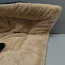 Self-Warming Cat Bed, Plush Faux Fur Pet Bed Mat with Anti-Slip Bottom, Ultra Soft Heated Pad for Cats & Kittens, Cozy Fluffy Bed for Window & Sills Couches, Machine Washable, 23x15 Inch Grey