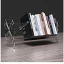 Desktop Bookshelf Rack Acrylic Storage Organizer,It is Suitable for use in Homes, Offices, Schools, Bookshelves and Display Stands, and can Hold Books, CDS, Magazines, etc