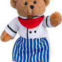 HollyHOME Chef Stuffed Animal Teddy Bear Soft Plush Toy with Chef Uniform Unique Toy Gifts for Kids and Chefs Holiday Birthday Valentine 16 inche