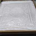 Art3d Drop Ceiling Tiles, Glue up Ceiling Tiles, 2'x2' Plastic Sheet in White (12-Pack, 48 Sq.ft), 24"x24"