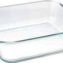 Pyrex Basics 8 Inch Square Glass Baking Dish (8in x 8in x 2.5in)