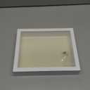 Califortree 8x10 Shadow Box Frame with Linen Back - Sturdy Rustic Memory Display Case of Flower, Pictures, Medals and More, White