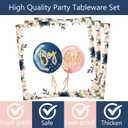 168 Pcs Baby Gender Reveal Party Supplies Boy or Girl Tableware Includes Backdrop, Photo Booth Props, Banner, Plates, Balloons, Tablecloth for Gender Reveal Baby Shower Party Decorations