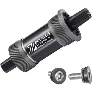 BUCKLOS Bike Square Taper Bottom Bracket - Bicycle BSA Brackets for Mountain/MTB/Road/Fat Bike/Ebike (BB68-Black, 116mm)
