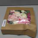 FANKO Rose Artificial Flowers Combo for DIY, Fake Pink Rose Silk Flowers Greenery, Faux Flowers for Wedding Bridal Bouquet, Baby Shower, Table Centerpieces, Floral Arrangement, Party Home Decoration