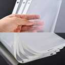 Sheet Protectors 100 Page,Page Protector 8.5" x 11" Upgraded Clear Plastic Page Protectors,for 3 Ring Binder, Top Loading Paper Protector with Reinforced Holes,Holds Multiple SheetsLetter Size