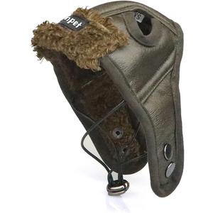Leconpet Dog Aviator Hat, Dog Winter Pilot Hat with Ear Flaps for Cold Weather (Brown, 2X-Large (Pack of 1))