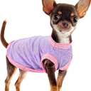Paiaite Chic Ion Polyester Dog Vest: Adorable Fashion Dog Apparel for Small, Medium, and Large Breeds, Moisture-Wicking, Soft, Anti-Static, Durable, and Easy-to-Clean Design Dog Shirt Purple XXL (XX-Large)