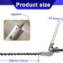 Repalacment Hedge Trimmer Attachment Compatible with Hus128LD Attachment Capable String Trimmers Head Pole saws Powerheads HA322 HA860 HA200