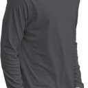 Mens Casual Mock Turtleneck T-Shirts Long Sleeve Thermal Stretchy Pullover Basic Lightweight Undershirt Sweater Tops (XXL)