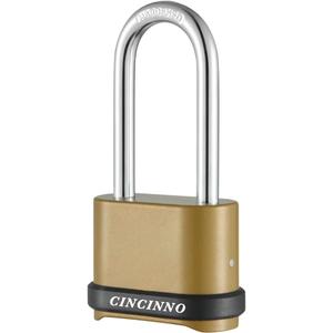 4 Digit Combination Lock, Heavy Duty Combo Padlock with Long Shackle for Outdoor Use,Sheds, Locker, Storage Unit, Gym and Gate