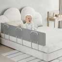 Baby Bed Bumpers for Toddlers Kids Bed,Baby Foam Bed Rail Guard for Elderly Adults,70.8inch Foam Padded Side RailSoft Safety Guard Rail for Kids,Side Rail for Queen King Twin Full Size