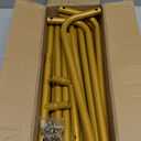 Wedding Sign Holder,Adjustable Welcome to Our Wedding Sign Stand with 2 Leather Sign Hanging Straps,Wedding Seating Chart Stand for Party,Baby Shower,Graduation Ceremony(Posters Excluded) (68.9inch, Gold-1PCS)