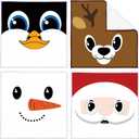 Macarrie 24 Pcs Christmas Hand Towels Bulk Compressed Funny Christmas Dish Towels Holiday Face Wash Cloths for Bathroom Kitchen Holiday Xmas Party Supplies Gifts, Santa Claus Snowman Reindeer Penguin