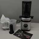 Juicer Machines, Cold Press Juicer with Wide Feed Chute, Slow Masticating Juicers for Whole Vegetables & Fruits, High Juice Yield, Easy to Clean, Large Auger, Light Silver