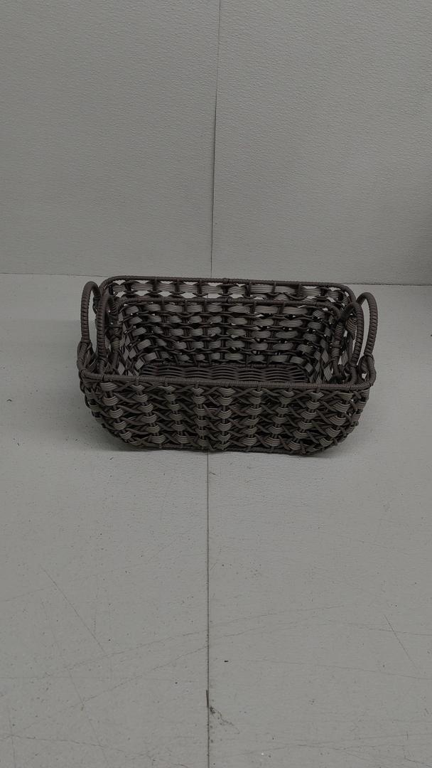 Knitted Baskets Set of 2