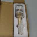 Pop Up Drain Stopper with Overflow, Beelee Bathroom Vanity Vessel Sink Drain, Antique Brass Finish