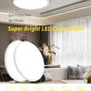 1pack 16 Inch Flush Mount Ceiling Light, 32w Led Ceiling Light, 3000k/4000k/6000k Selectable 3480lm Ceiling Lights, Super Slim Led Light Fixture for Bedroom Kitchen Living Dining Room Office