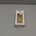 Bibs Pacifiers Color Collection, Set of 2 BPA-Free Latex Pacifiers Made in Europe, Round Nipple Baby Pacifier. (6+ Month (Pack of 2), Mustard)