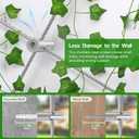 Wire Trellis for Climbing Plants Outdoor, 20 Set Wall Trellis Kit with 1/8" x 164ft Stainless Steel Cable, T316 Cylindrical Espalier System Cable Trellis Kit for Green Wall Fence DIY Projects