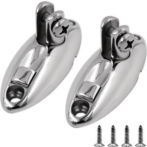 YANYUCB Bimini Top Quick Release Deck Hinge 316 Stainless Steel Boat Side Mount Swivel Hinge with Screws