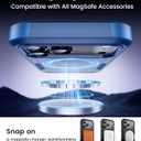 5 x Magnetic for iPhone 17 Pro Max Case [Compatible with MagSafe] [Shockproof] [Heavy Duty Protection] Pocket-Friendly & Tough Non-Slip Protective Phone Cover for iPhone 17 promax 6.9", Blue