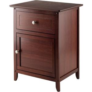 Winsome 25 x 18.9 x 14.96-Inch Wood Night Stand/Accent Table, Brown (94215), 18.90"W x 14.96"D x 25"H
