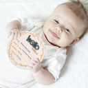 2 x 3D Baby Monthly Milestone Wooden Discs Set  15 Pcs Baby Month Markers for Photos, Hello World Newborn Announcement Sign, My First Holiday Milestones Props Keepsakes