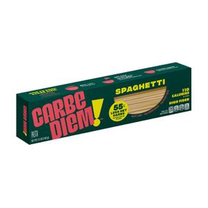 Carbe Diem!, Spaghetti, Lower Net Carb Pasta with Traditional Flavor & Texture, 8 grams of Protein, 55% Fewer Net Carbs & Only 110 Calories Per Serving (EXP 06/20/27)