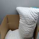 QUTOOL Cooling Pillow for Sleeping, CertiPUR-US Shredded Memory Foam Queen Pillows Set of 2, Cool Pillow for Hot Sleepers Adjustable Firm Pillow for Side, Back, Stomach Sleepers Soft Yet Support,White