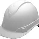 Pyramex Ridgeline Cap Style Hard Hat, 4-Point Ratchet Suspension, Matte White Graphite Pattern