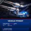 KAX Rear Catalytic Converter Compatible with Malibu 2.5L 2013-2015, Malibu Limited 2016 - Replace# 22935117, 55698, 643157, 52973 Direct-Fit Stainless Steel (EPA Compliant)