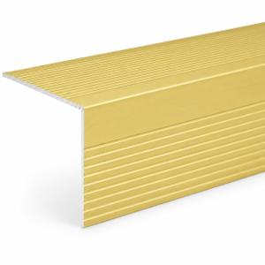 Stair Nosing, Stair Edge Protector, 48" Long Stair Nose Molding - Gold Finish - 48"