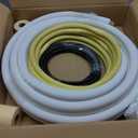 20FT Mini Split Line Set 1/4*1/2 OD HVAC Copper Tube Pipe Extension,3/8 Thickened PE Insulation Coil Air Conditioner Twin Copper Line Heating Equipment Hose with Flared Nuts (20FT (1/4+1/2) with wire)